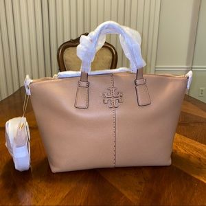 mcgraw top zip satchel tory burch